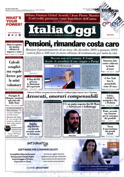 Italia oggi : quotidiano di economia finanza e politica